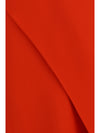 draped silk midi dress