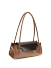 trunkette leather shoulder bag