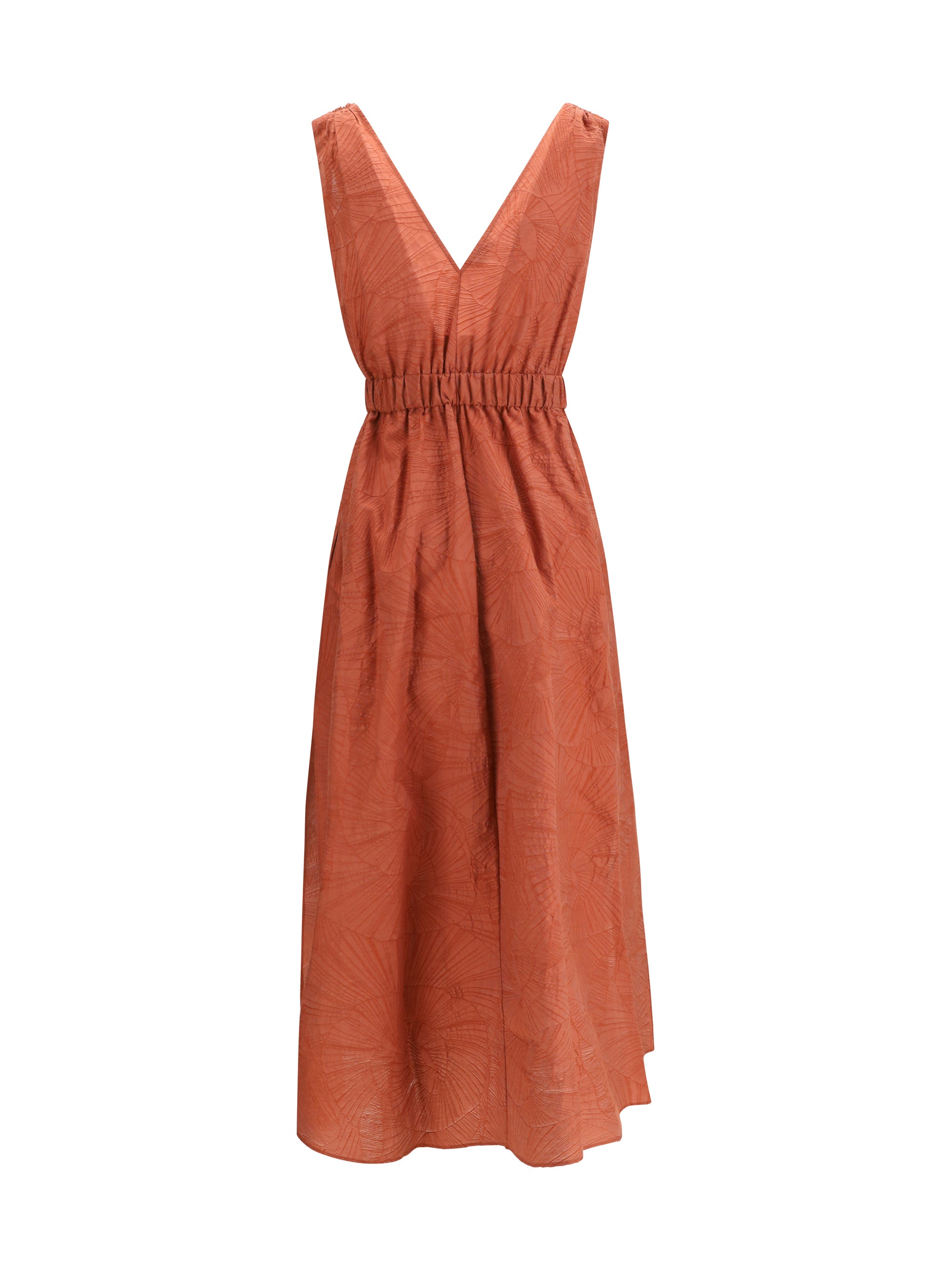 BRUNELLO CUCINELLI L midi dress with floral motif