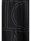 silk monogram pants
