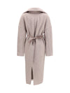 dracucollar belted coat