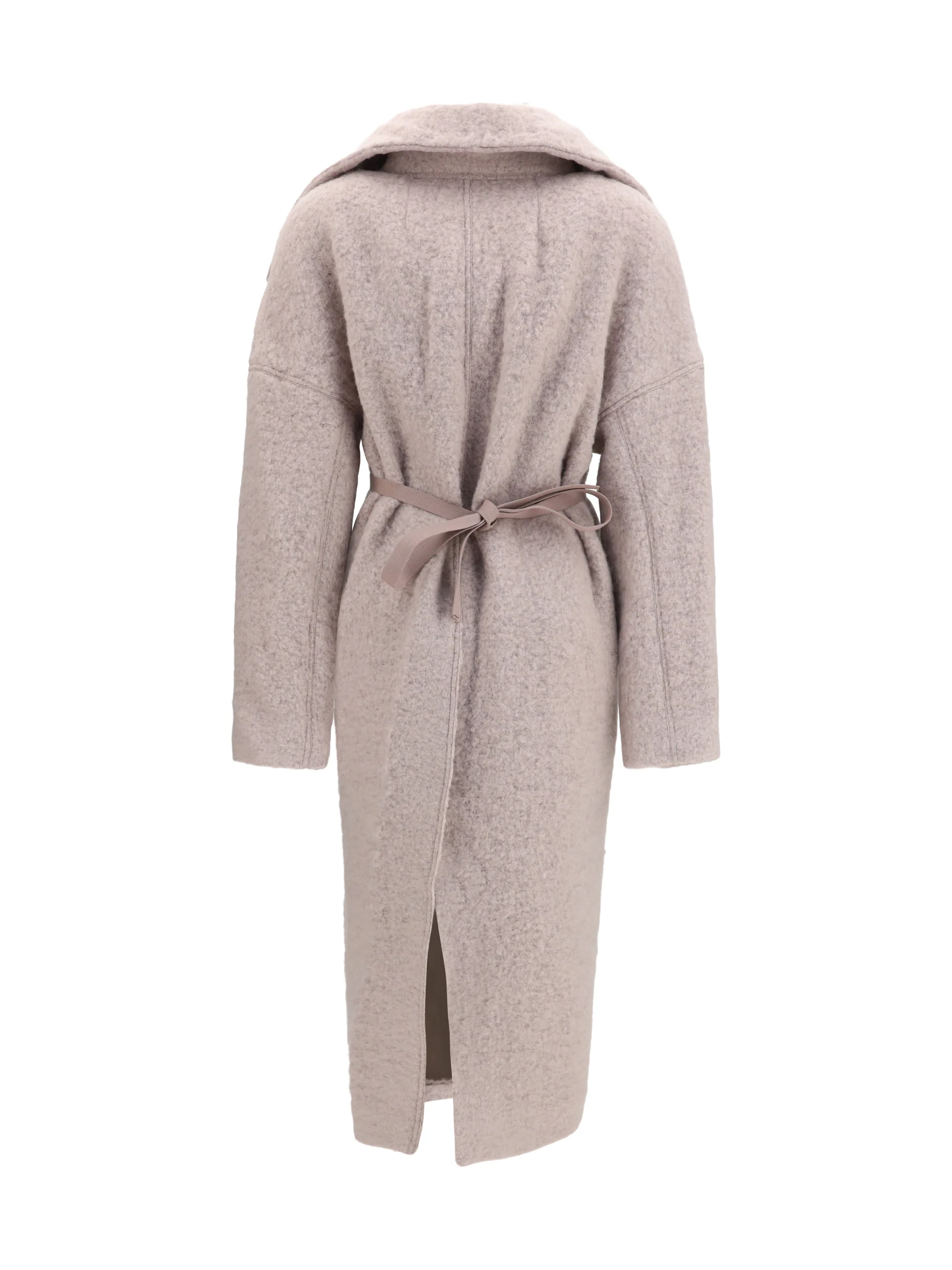 dracucollar belted coat