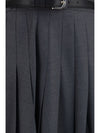 pleated maxi skirt