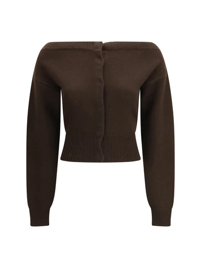 soft cashmere open-neck shrunken cardigan