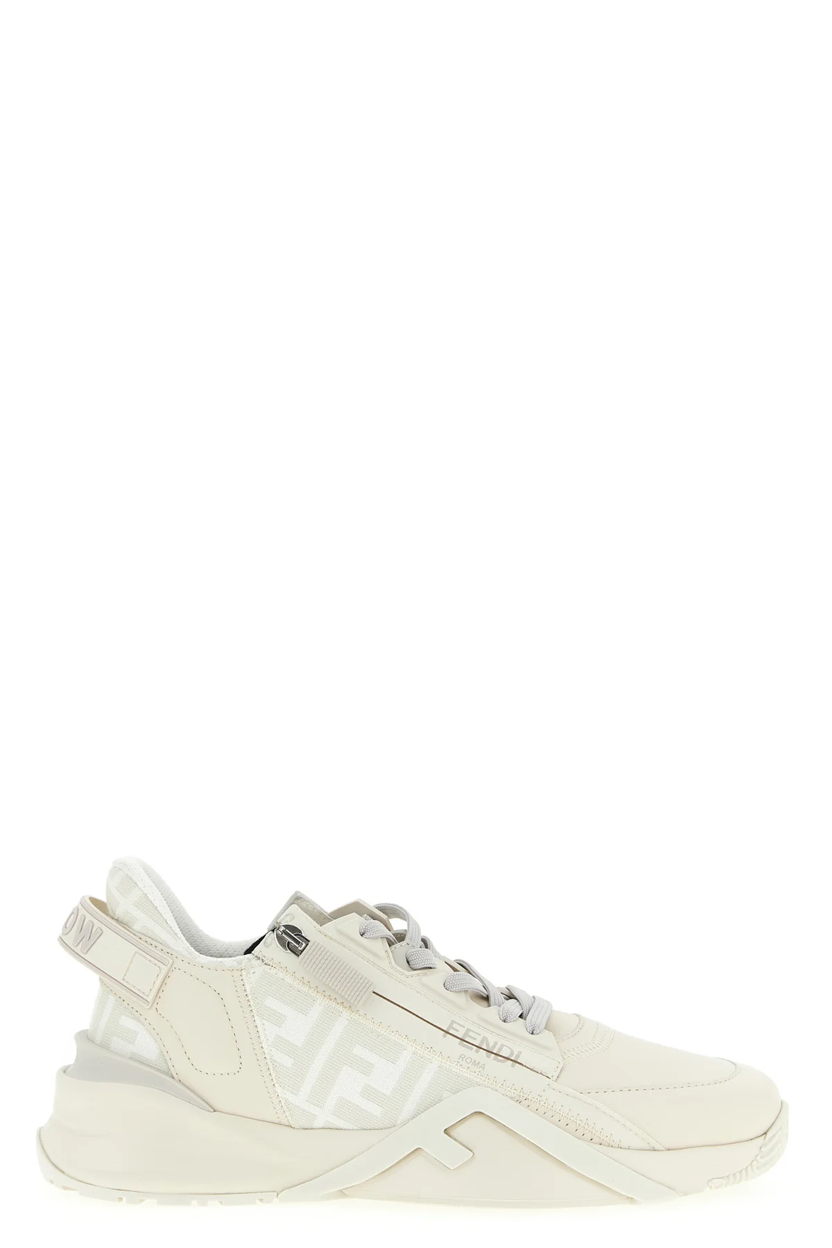 FENDI 7 leather slip on sneakers
