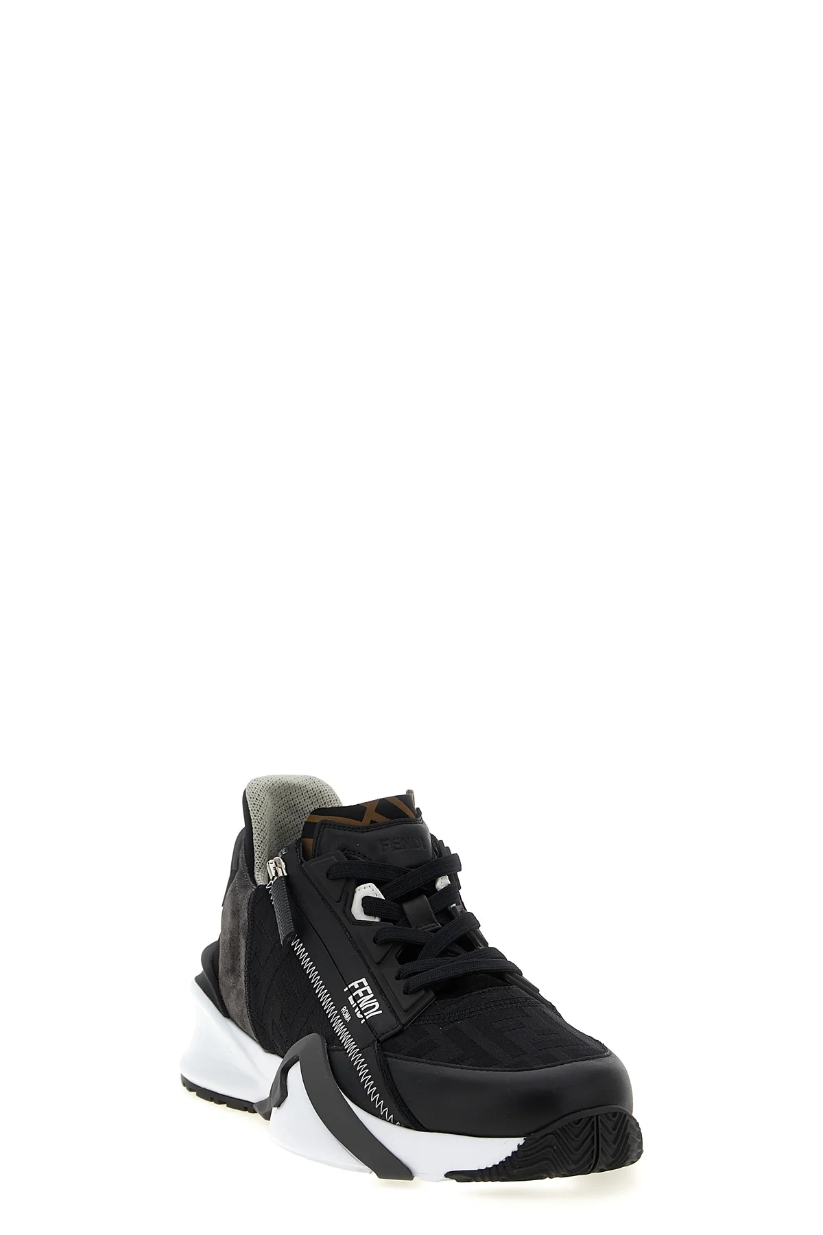 flow tone-on-tone ff jacquard nylon sneakers