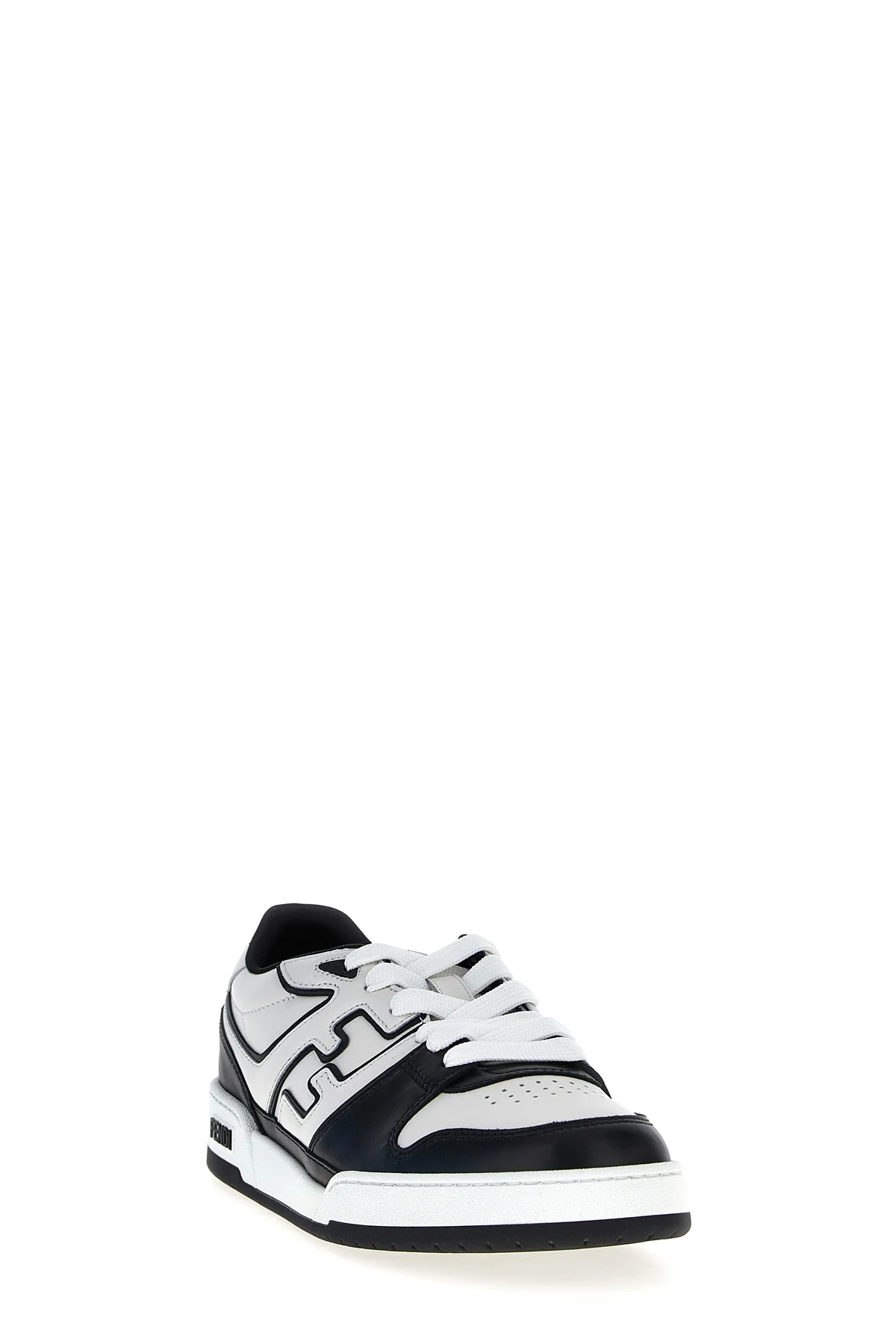 FENDI 9 fendi match leather sneakers