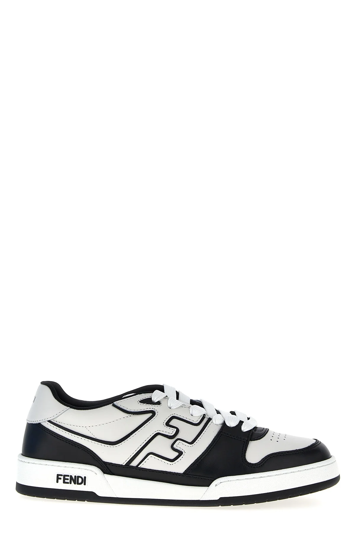 FENDI 9 fendi match leather sneakers