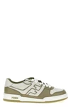 fendi match leather sneakers