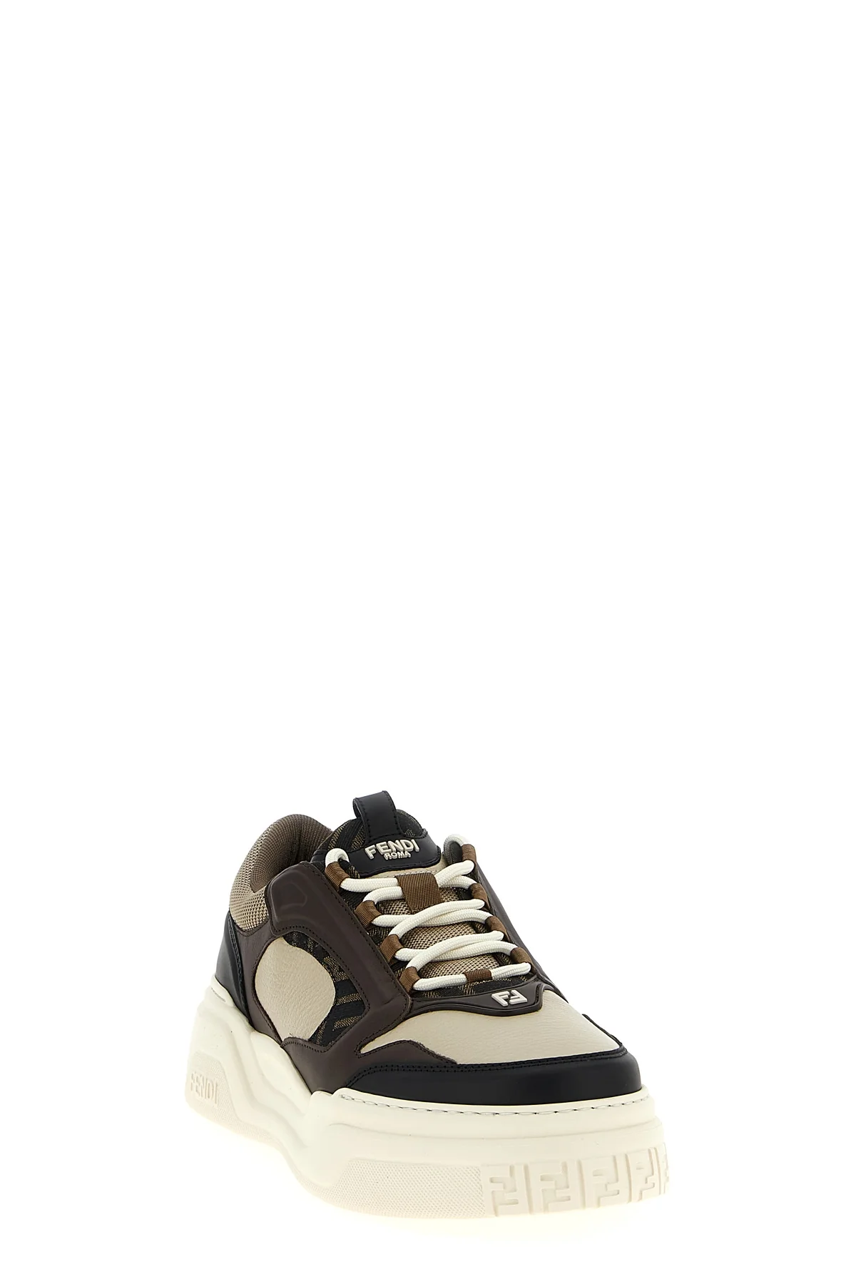 FENDI 6 force leather sneakers