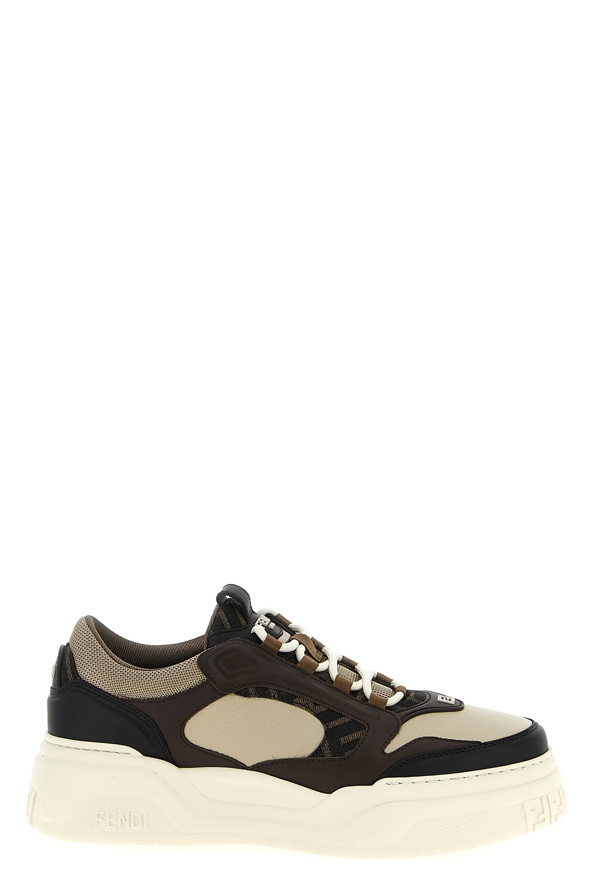 FENDI 6 force leather sneakers