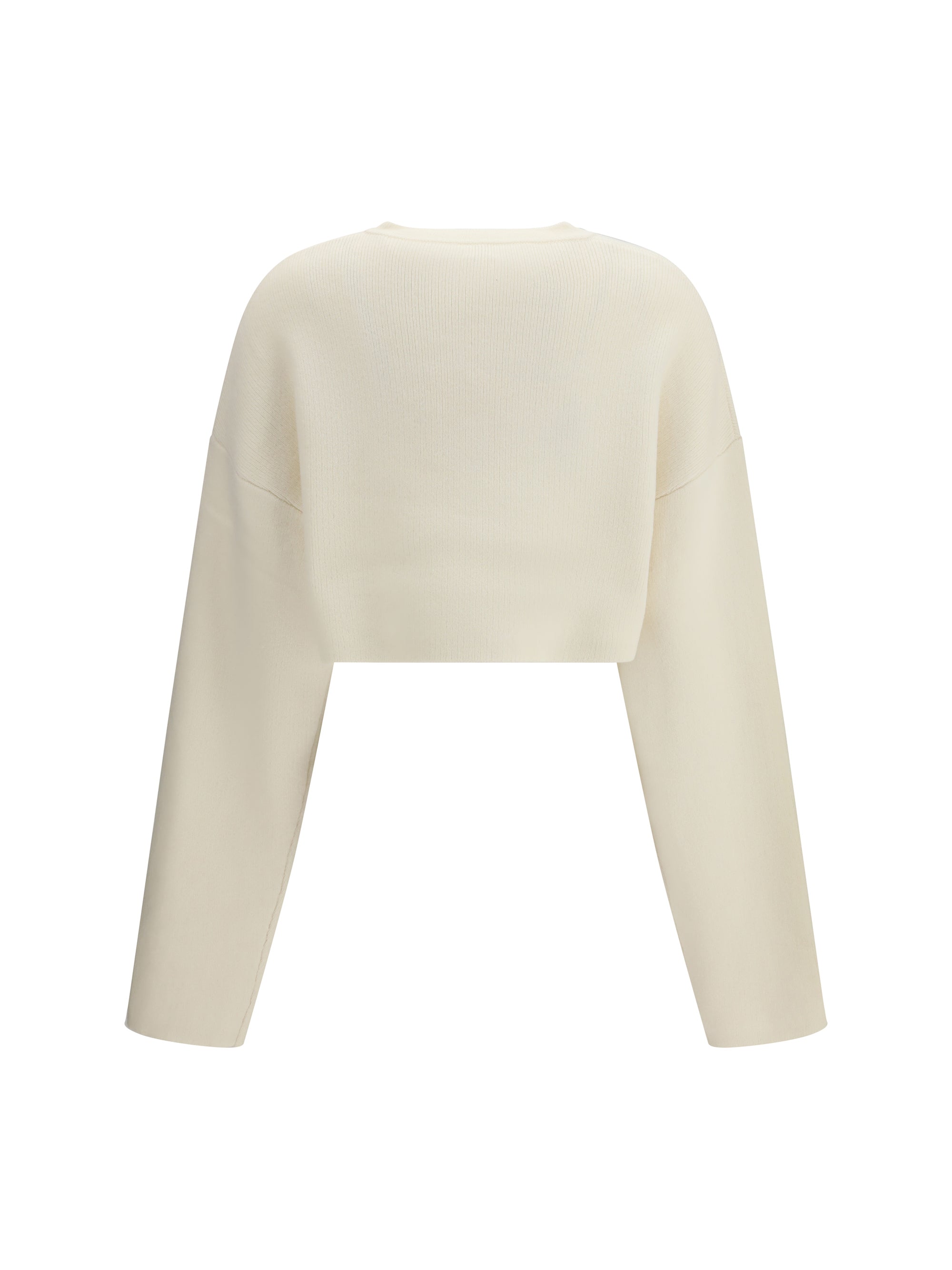 TOTEME S cropped crewneck cardigan with button fastening 