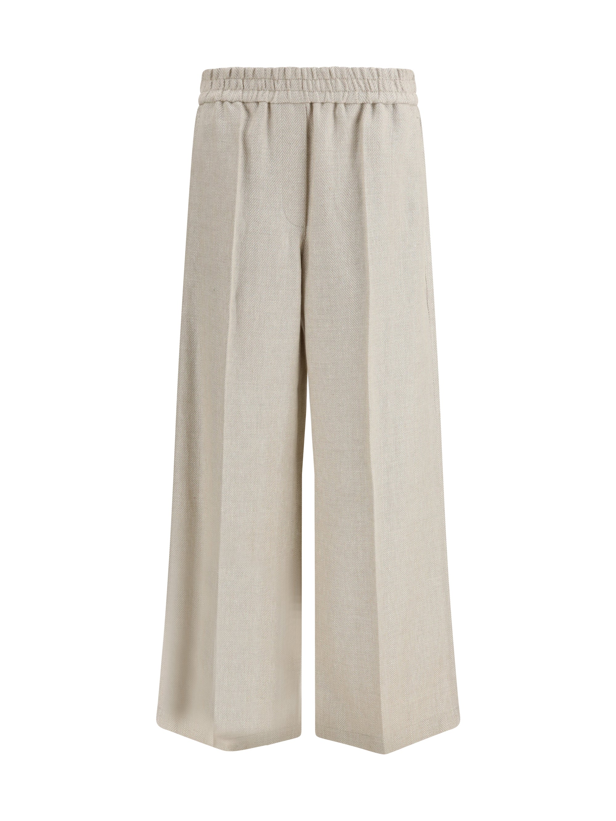 BRUNELLO CUCINELLI 38 elasticated-waistband pants