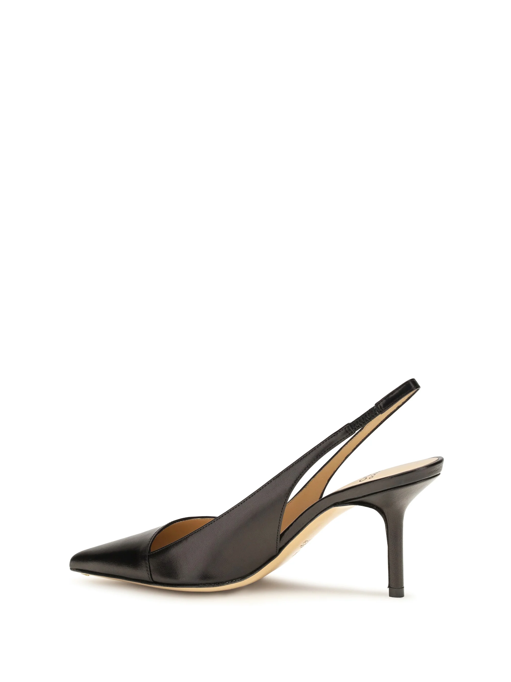asymmetric slingback pumps