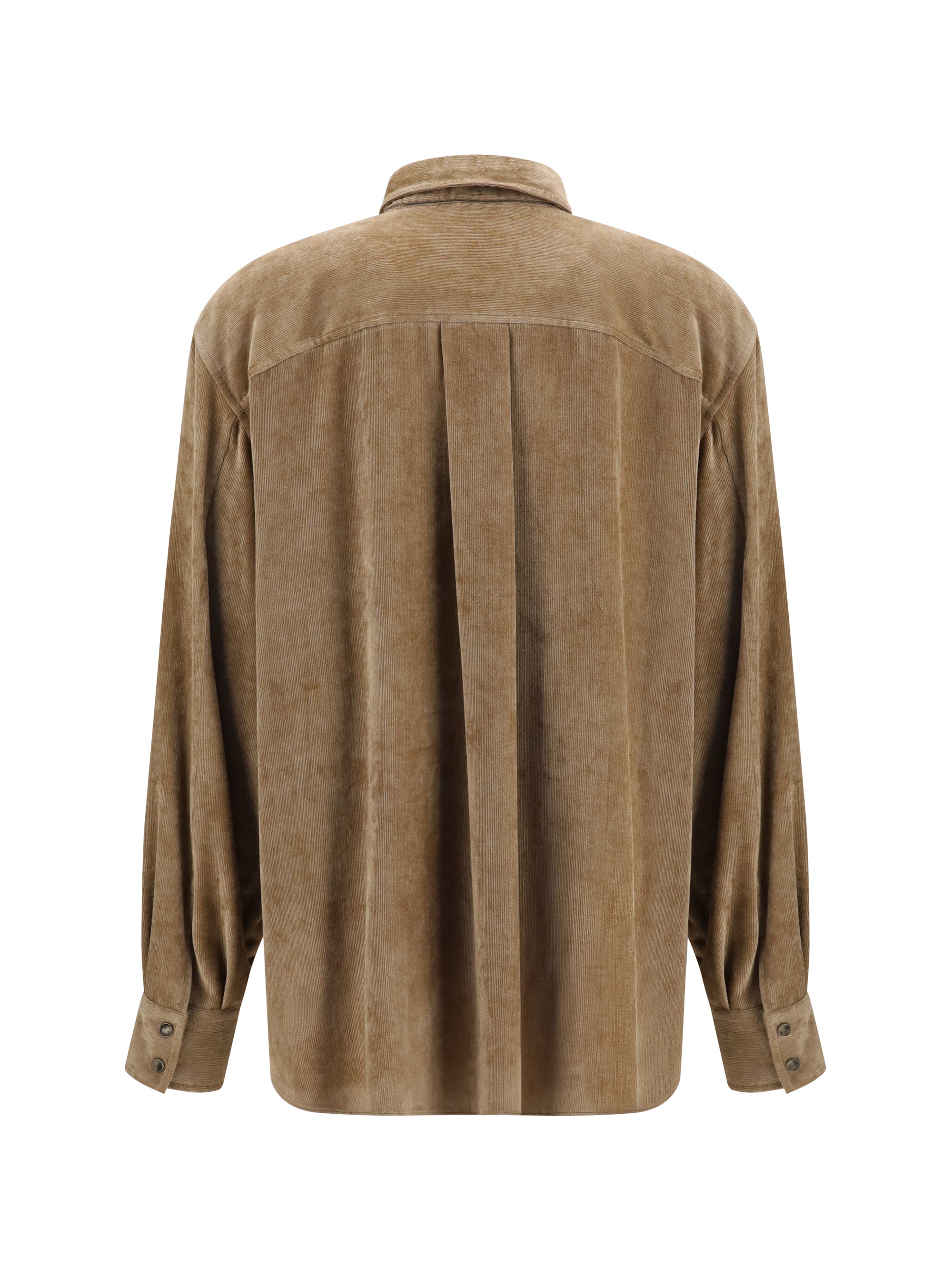 BRUNELLO CUCINELLI M snap-button shirt in cashmere blend