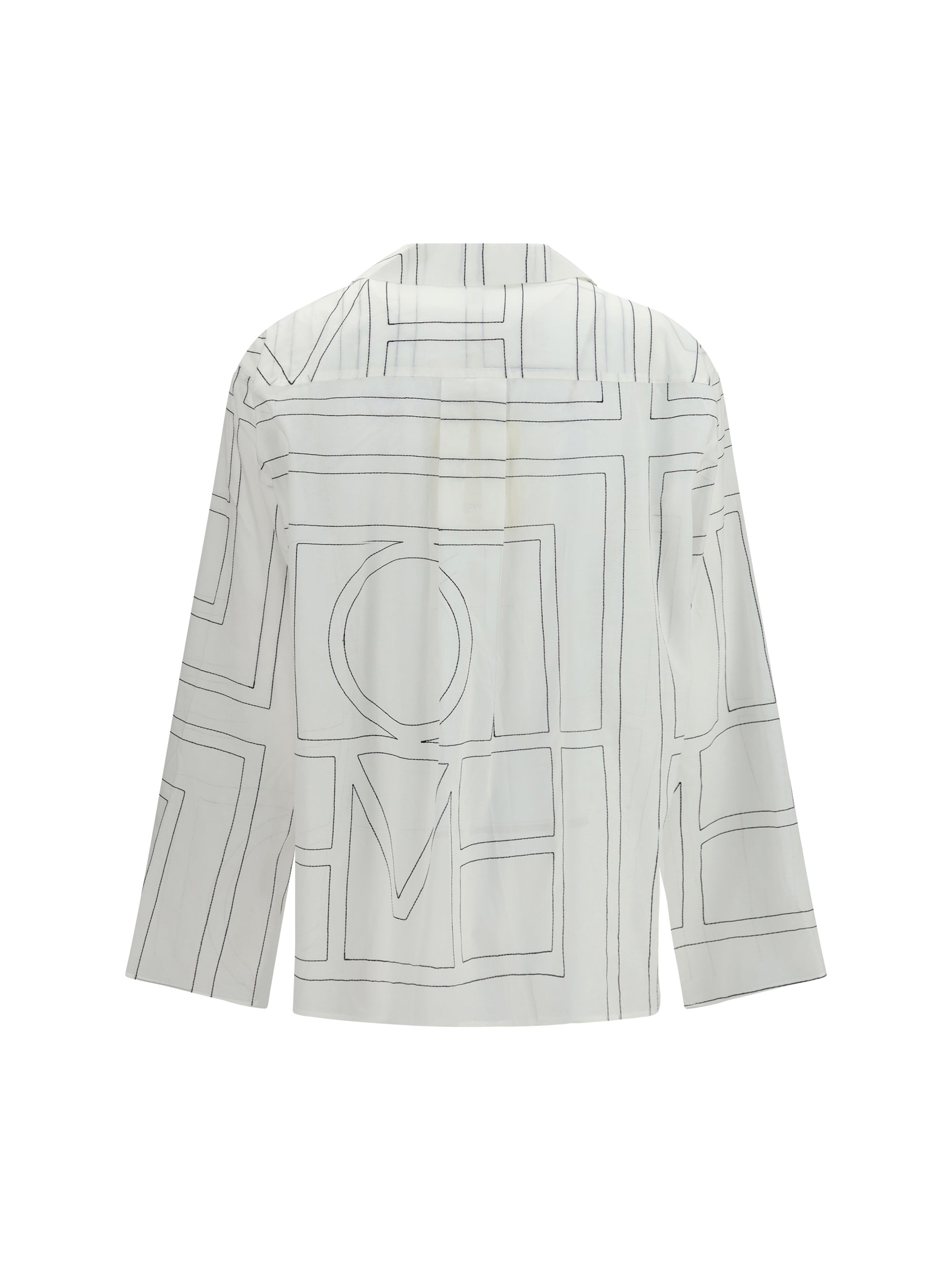 TOTEME 34 pj monogram cotton shirt