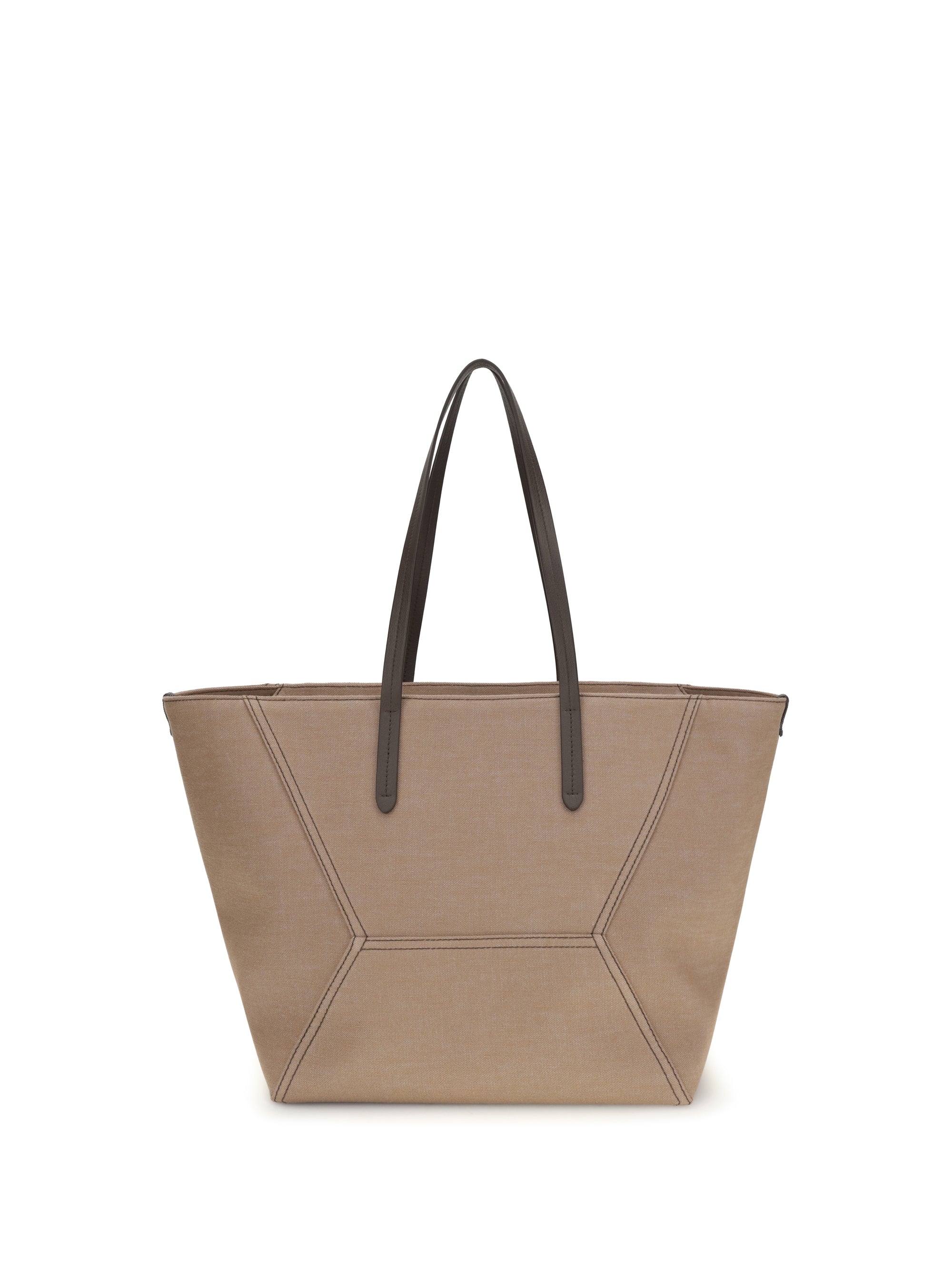 BRUNELLO CUCINELLI OS canvas bc tote bag