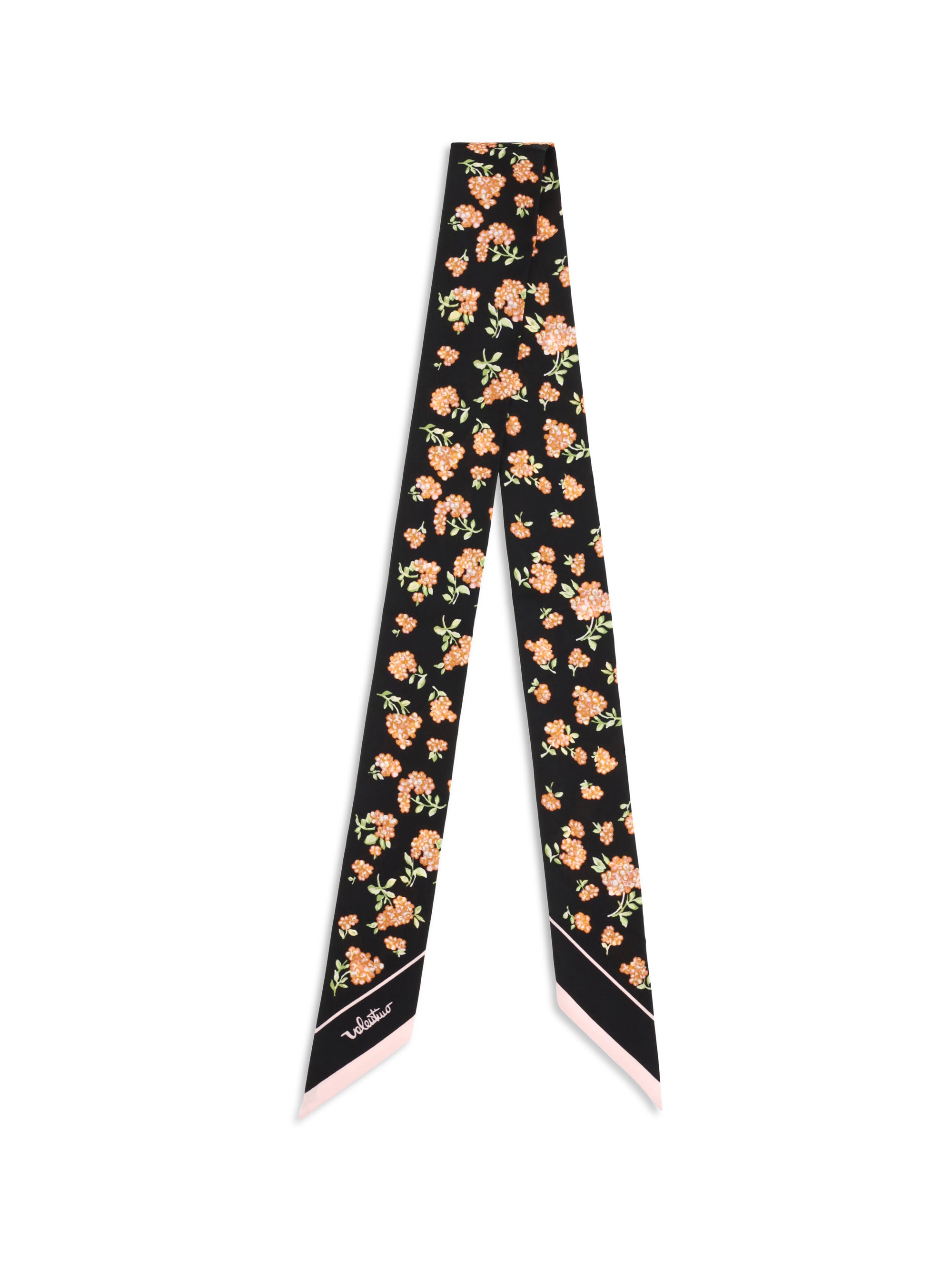 VALENTINO GARAVANI OS mazzetto coriandolo silk twill scarf