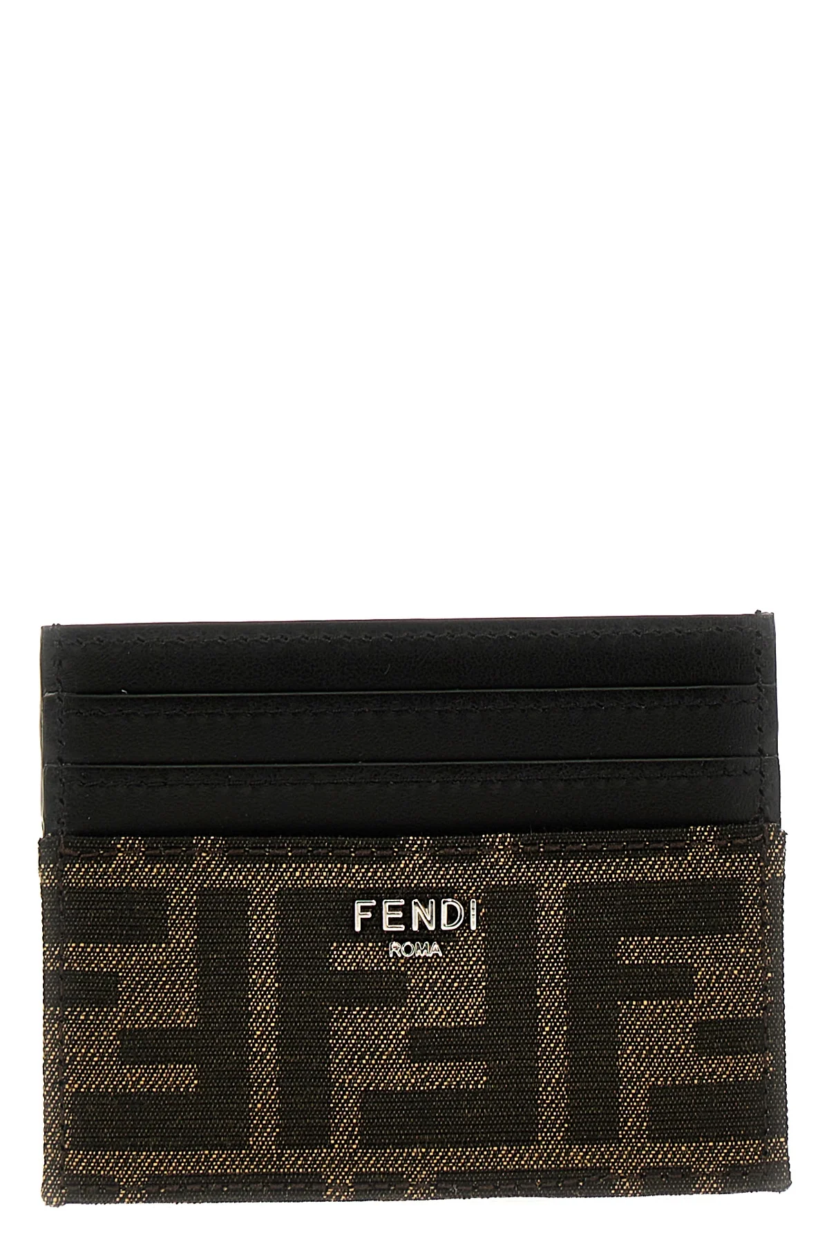 FENDI OS ff leather card holder