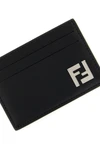 slim squared ff leather card holder