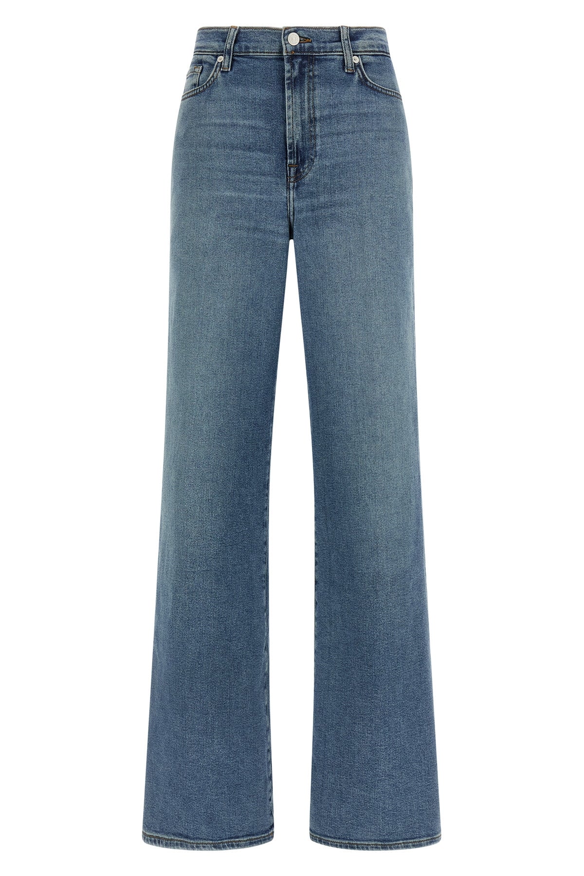 7 FOR ALL MANKIND 24 modern dojo jeans in slightly stretch cotton cotton denim