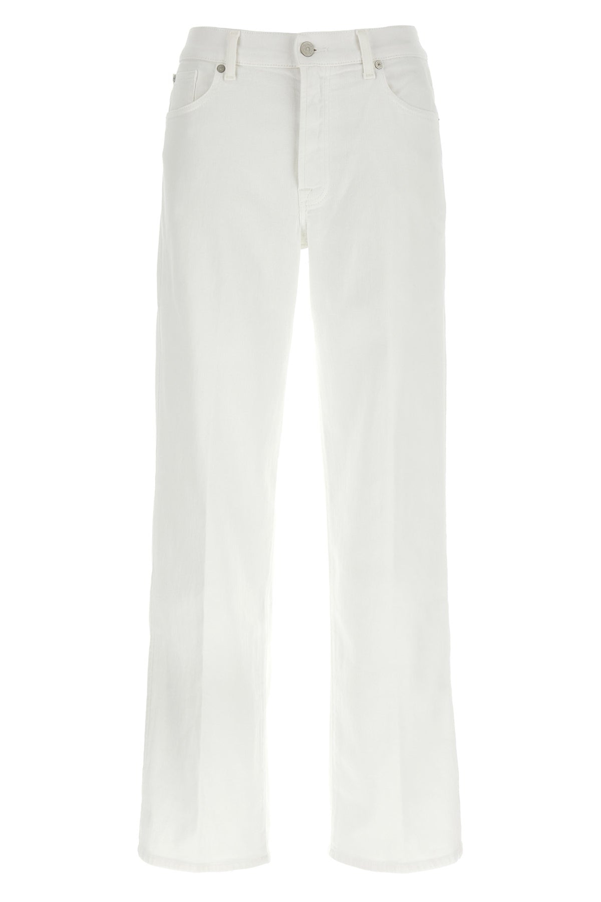 7 FOR ALL MANKIND 24 stovepipe denim jeans in garment-dyed stretch cotton