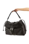 fendi flux maxi messanger smooth calf leather handbag