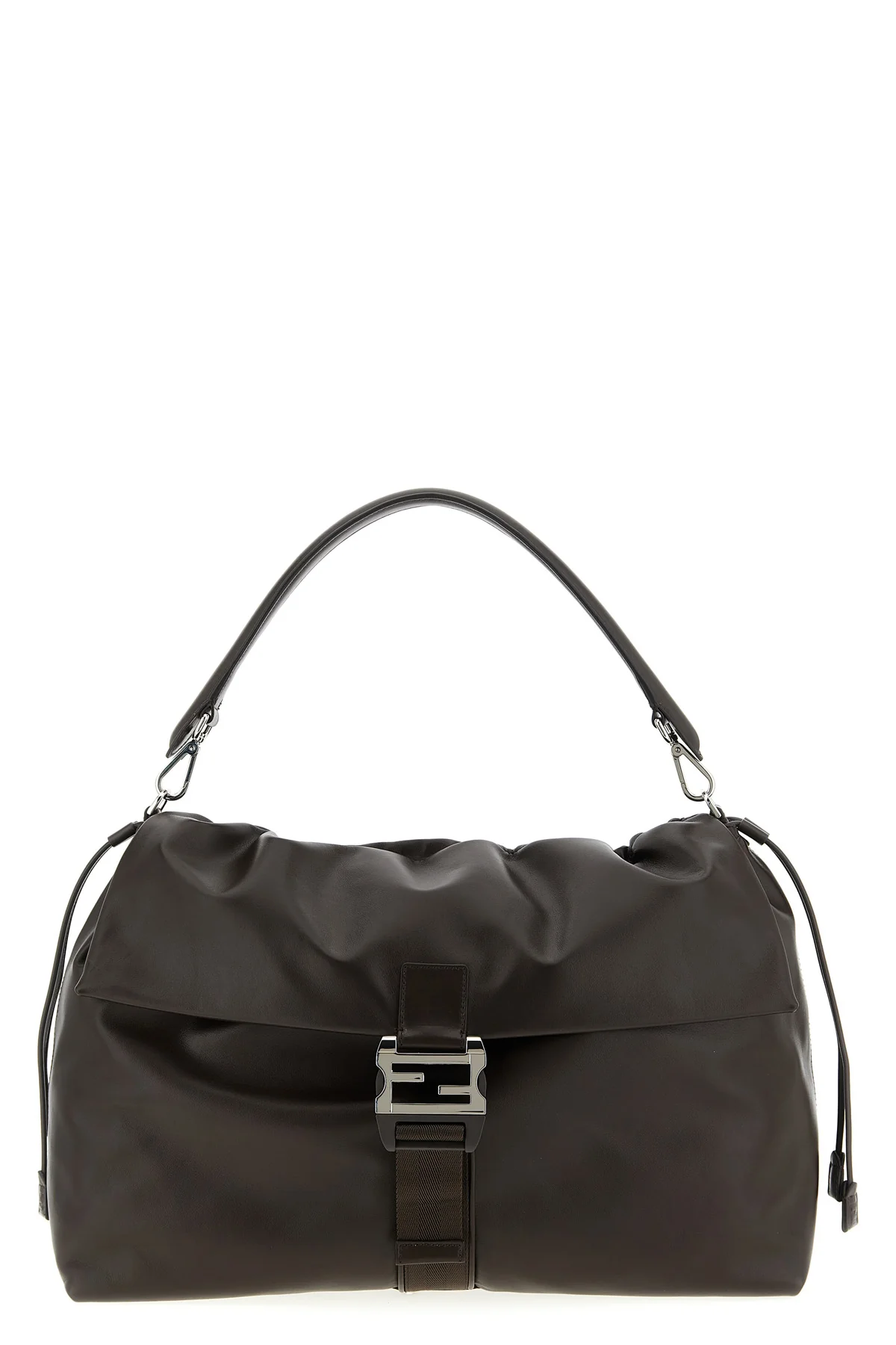 fendi flux maxi messanger smooth calf leather handbag