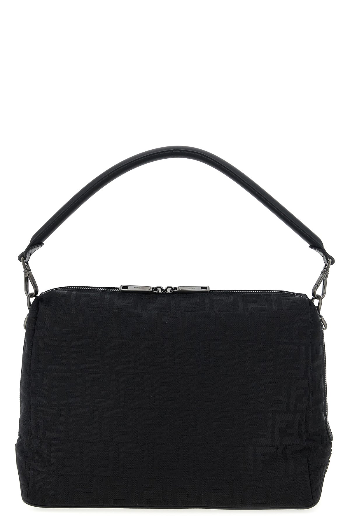 fendi lui large shoulder bag in padded ff nylon
