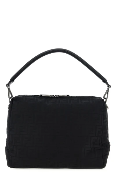 fendi lui large shoulder bag in padded ff nylon