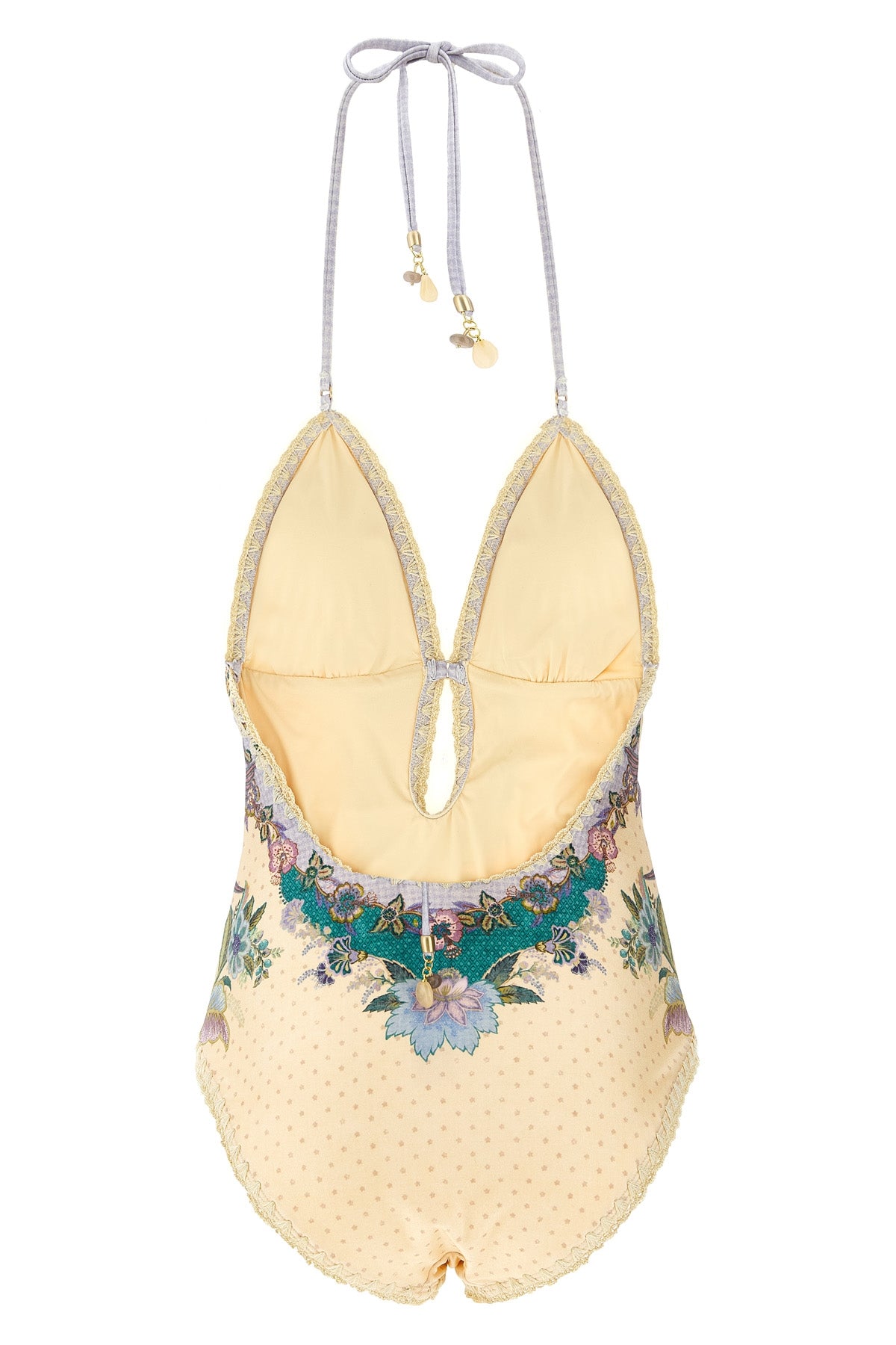 ZIMMERMANN 0 indra all-over scarf print lycra one-piece swimsuit
