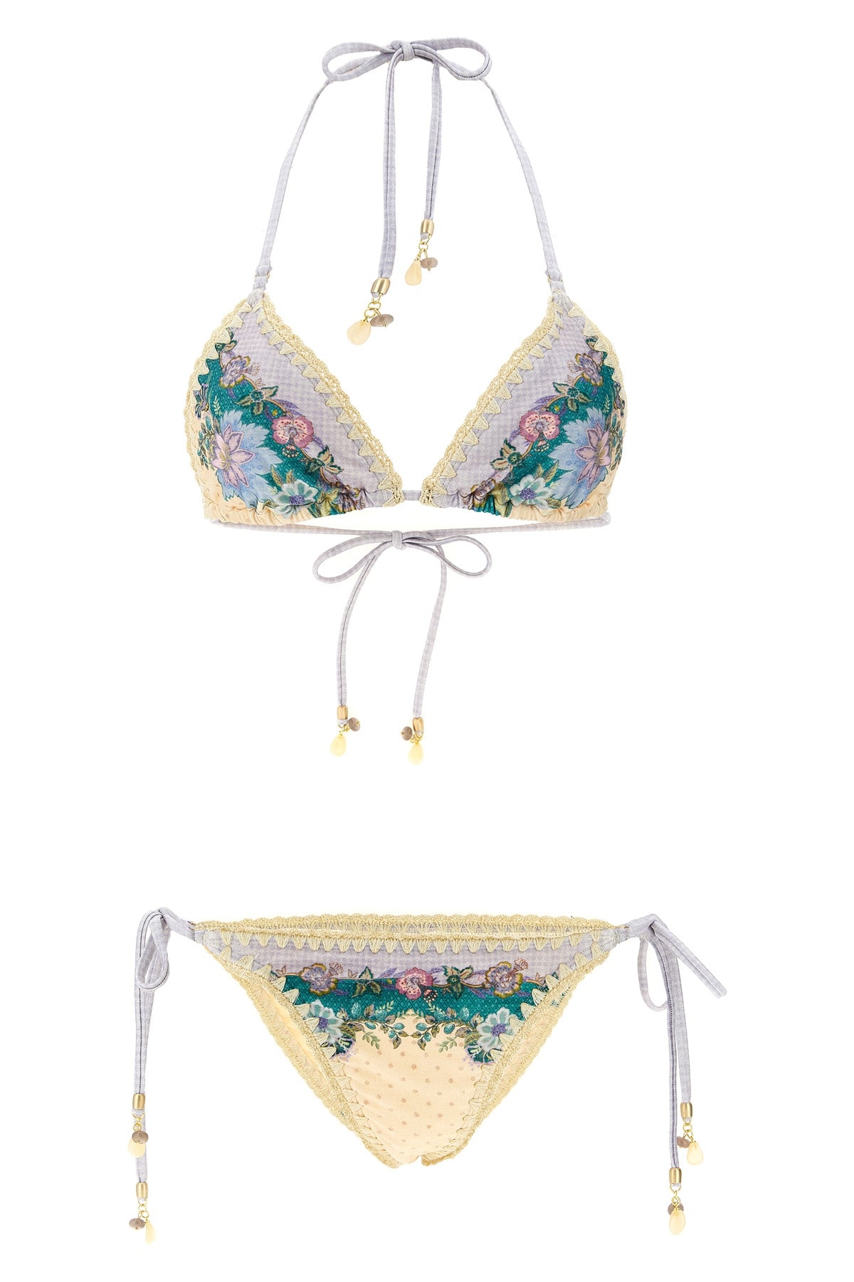 ZIMMERMANN 0 indra lycra bikini scarf pattern