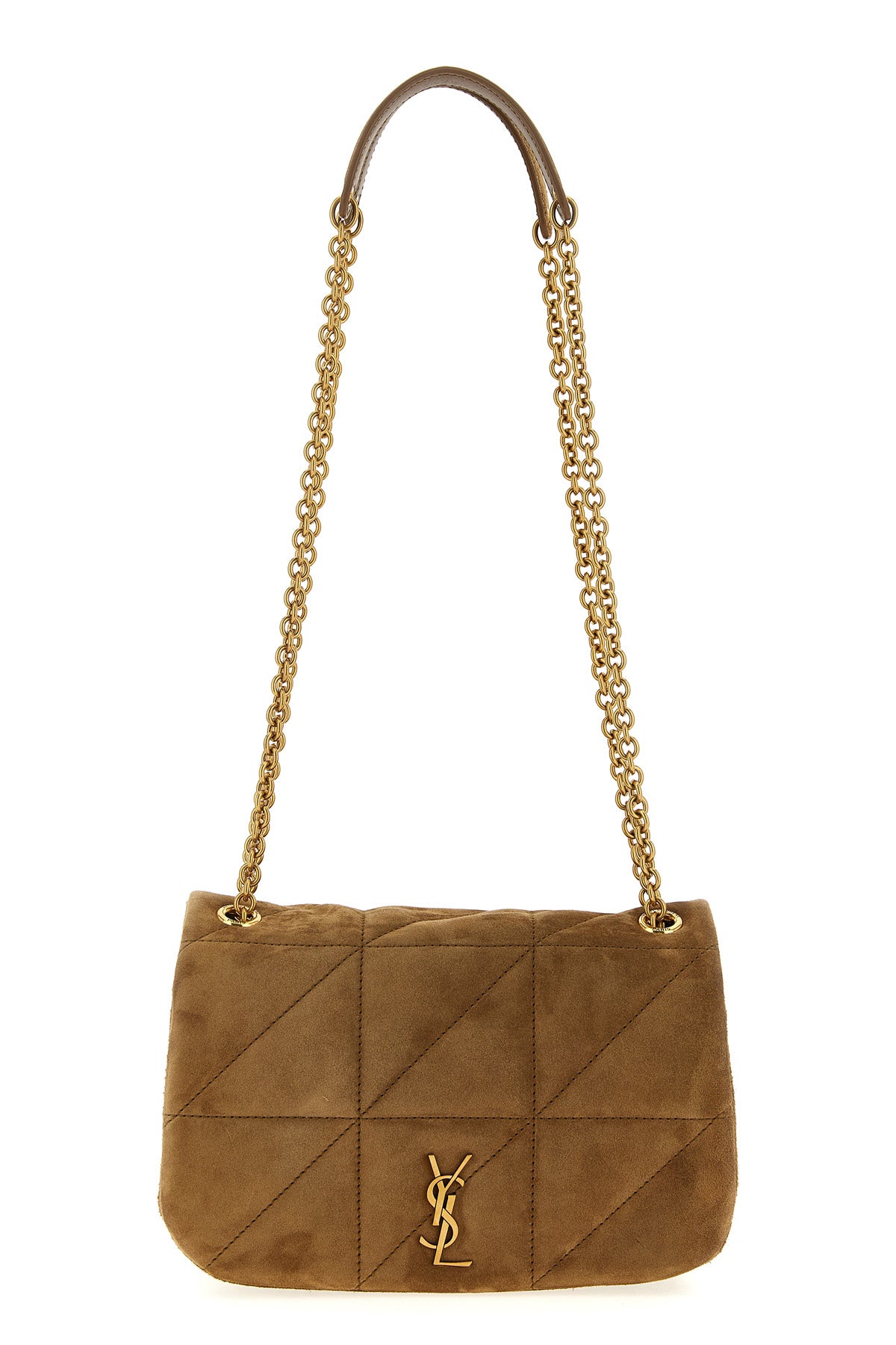 SAINT LAURENT OS quilted mini suede jamie 4