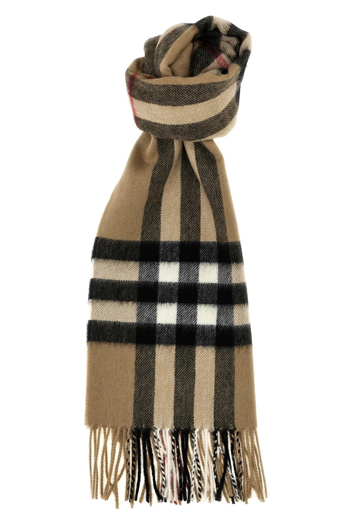 BURBERRY OS burberry check print cashmere scarf