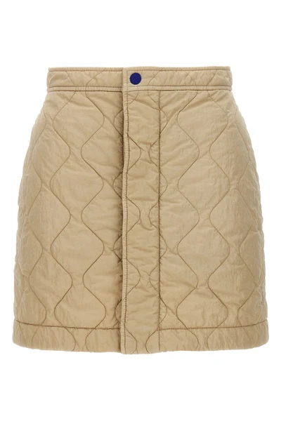 quilted nylon skirt