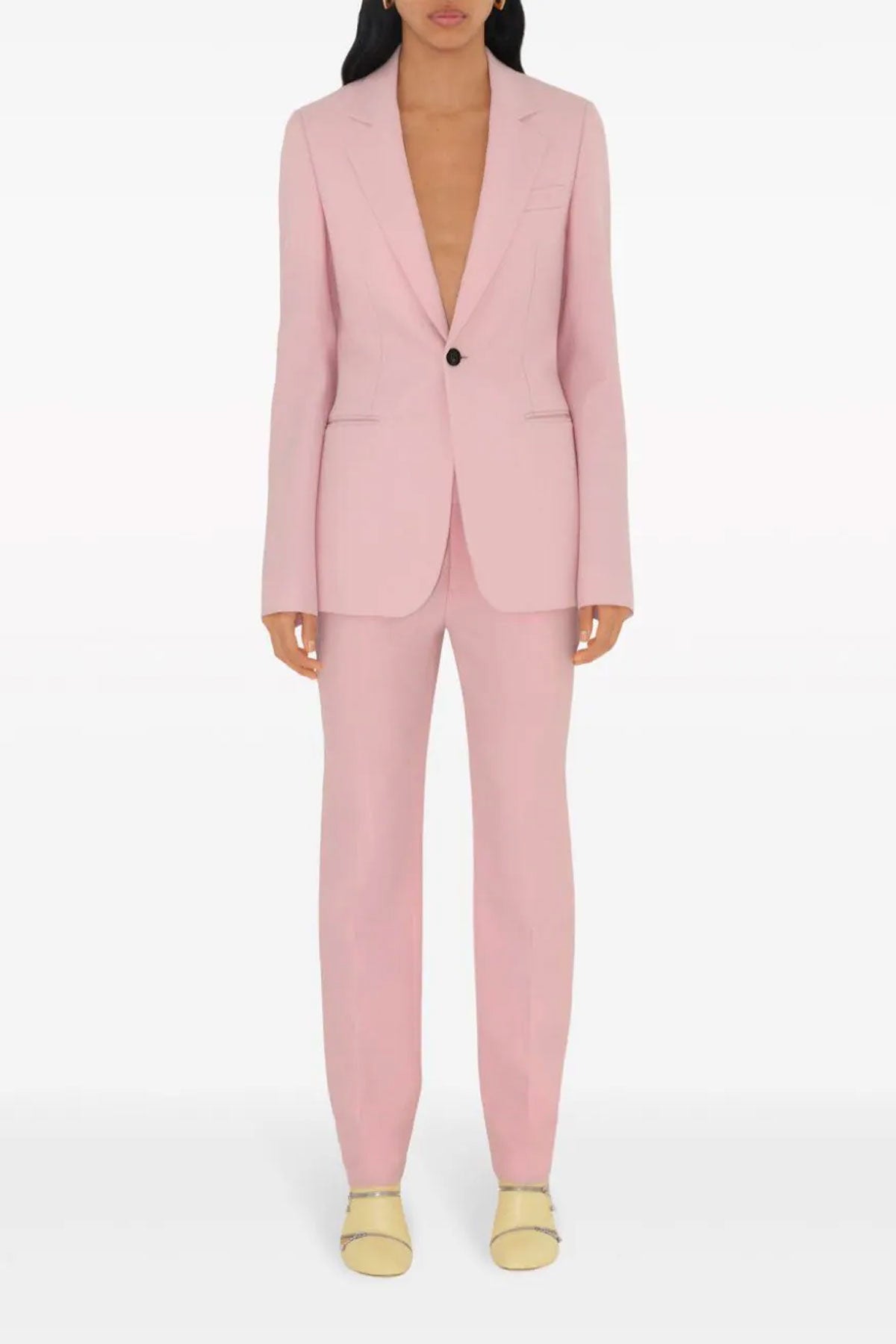 tailored wool trousers