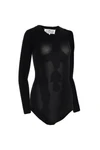 maison margiela essential technical stretch jersey crew neck bodysuit