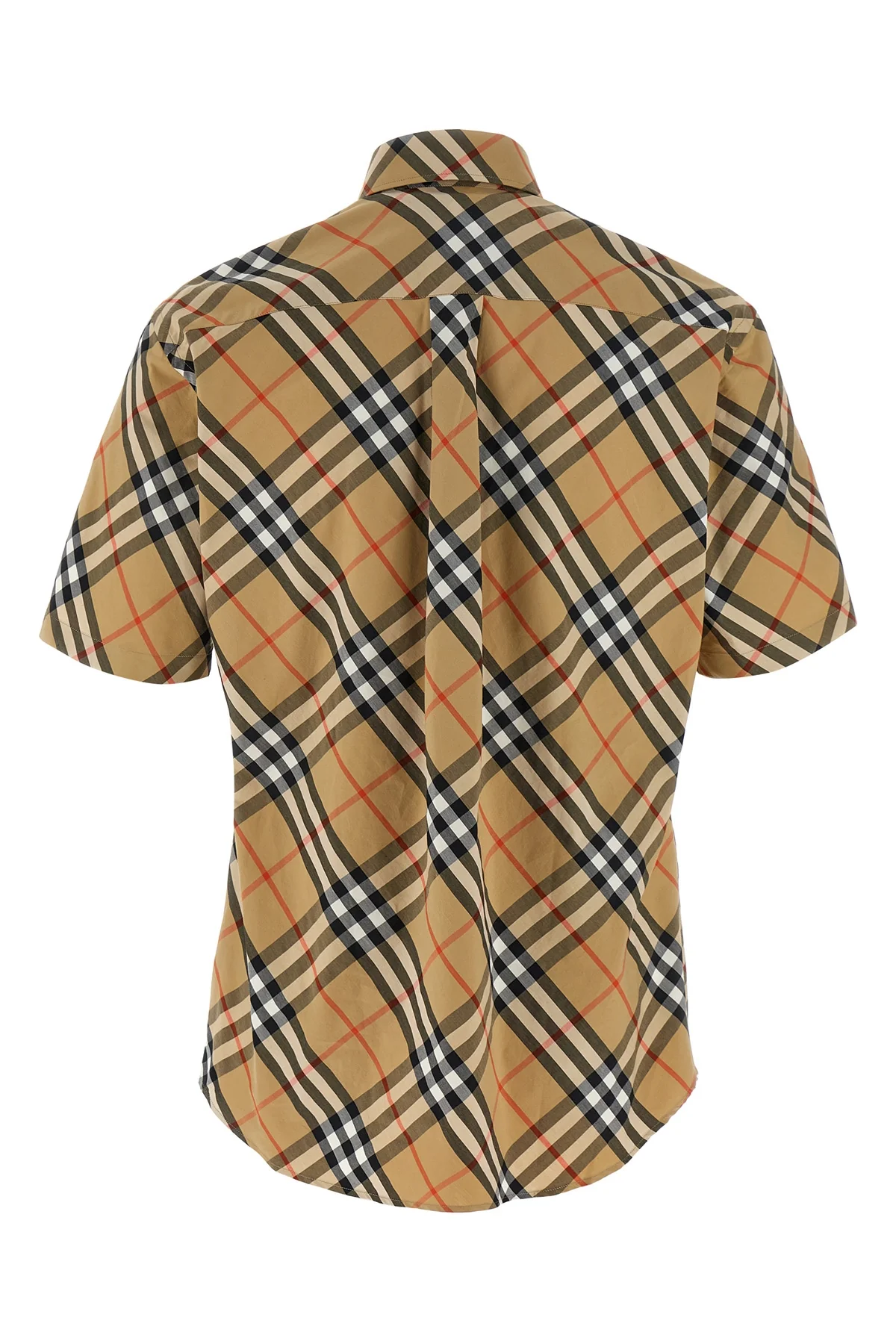 all-over burberry check cotton poplin shirt