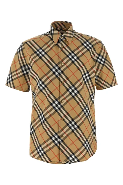 all-over burberry check cotton poplin shirt