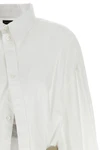 wrinkled-effect cotton shirt