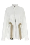 wrinkled-effect cotton shirt