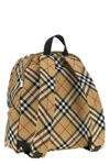 check fabric backpack