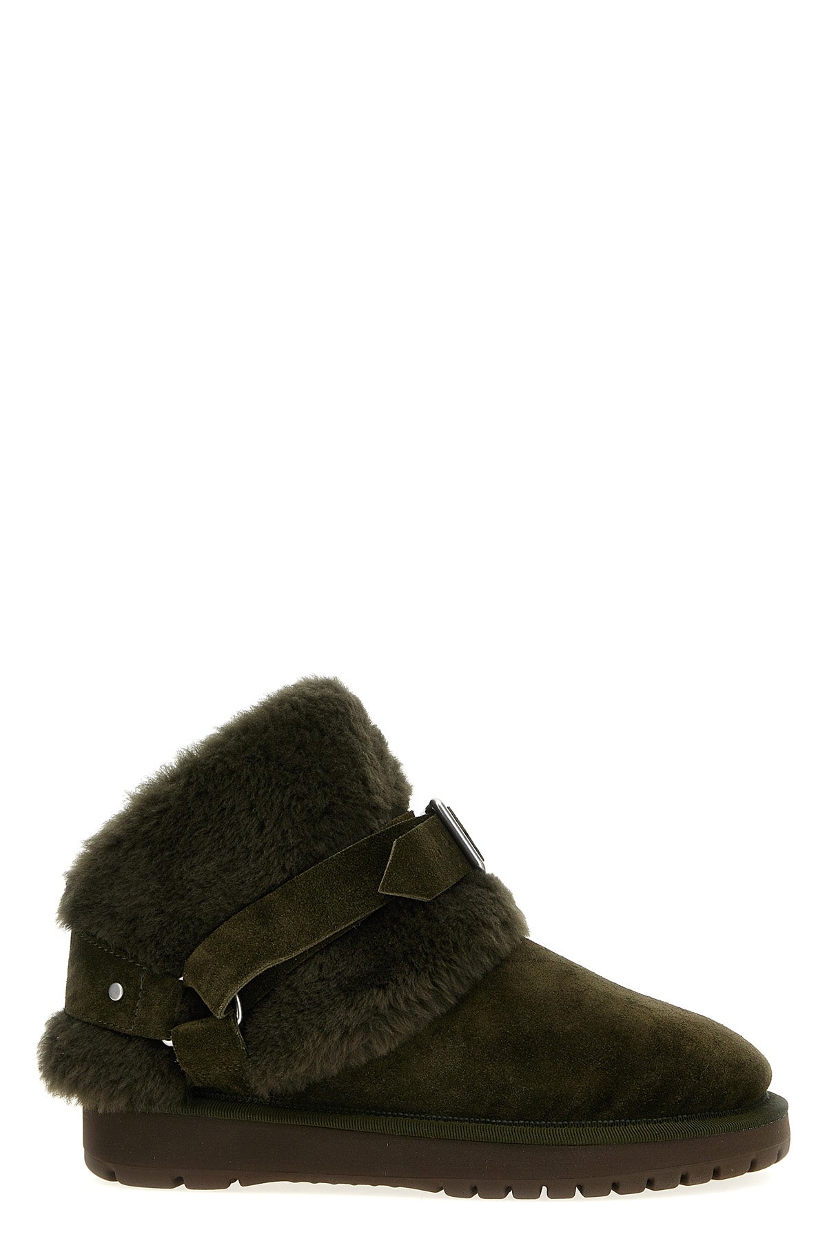 chubby suede ankle boots