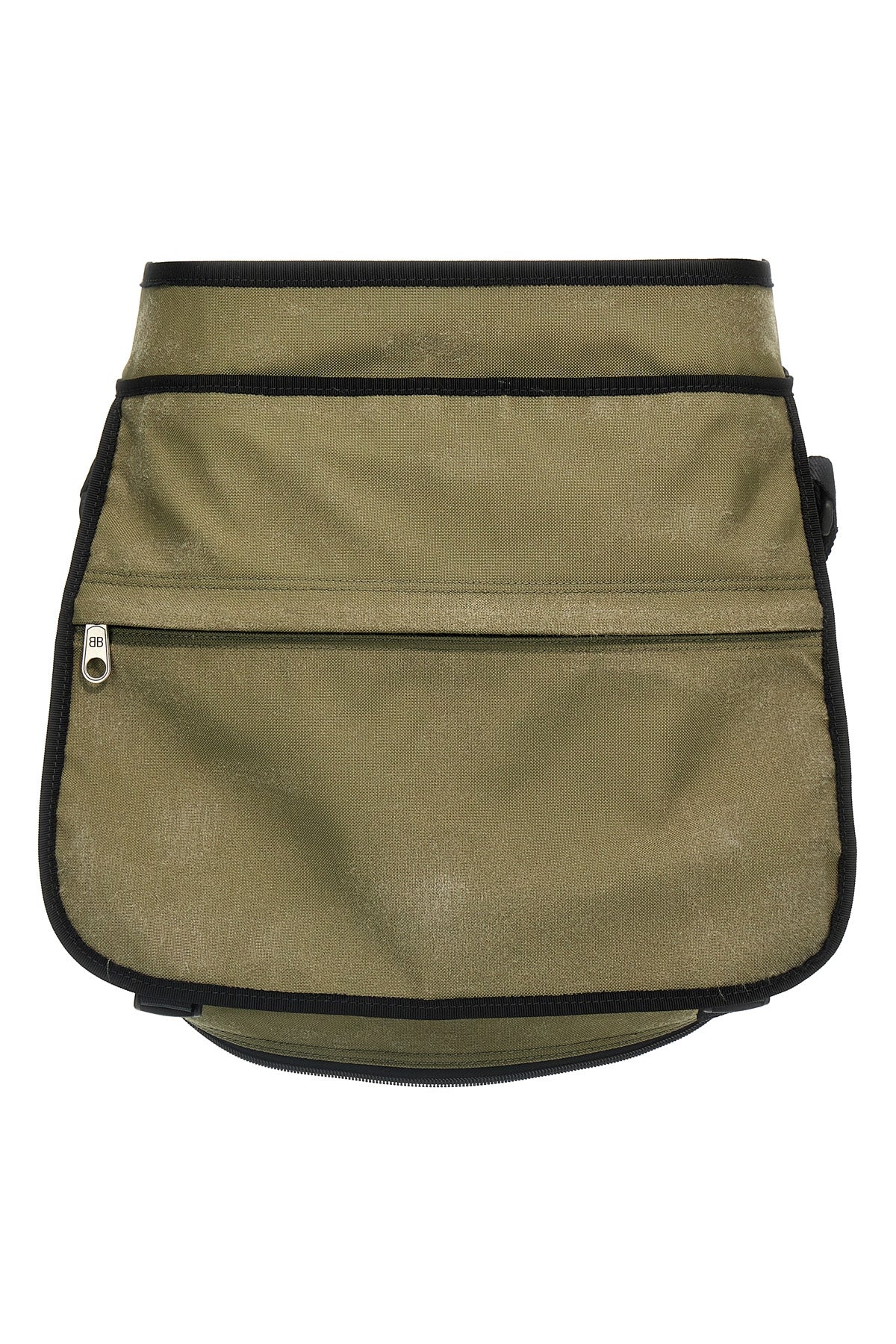 bag mini skirt in nylon canvas style trompe loeil backpack