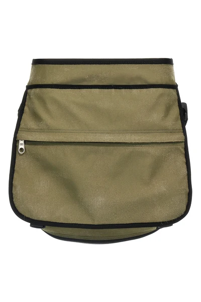 bag mini skirt in nylon canvas style trompe loeil backpack