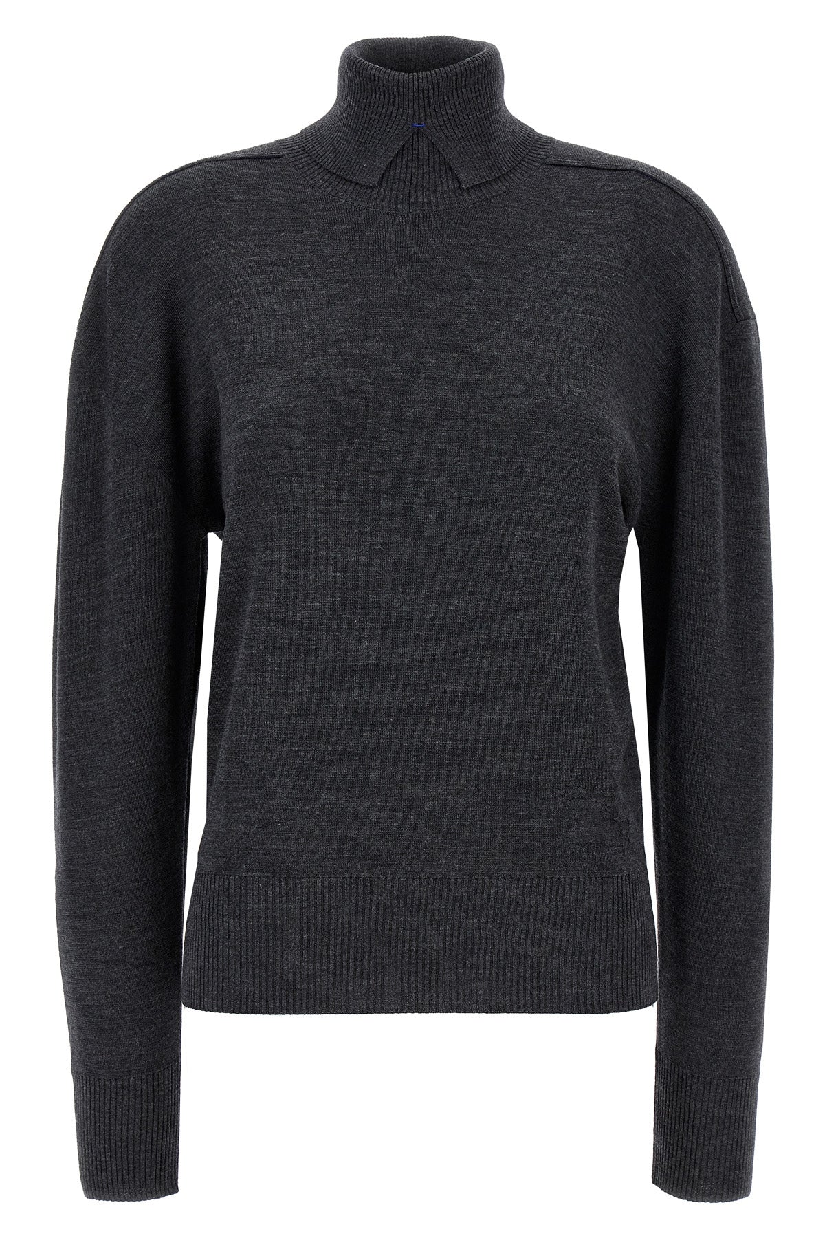 high neck wool sweater