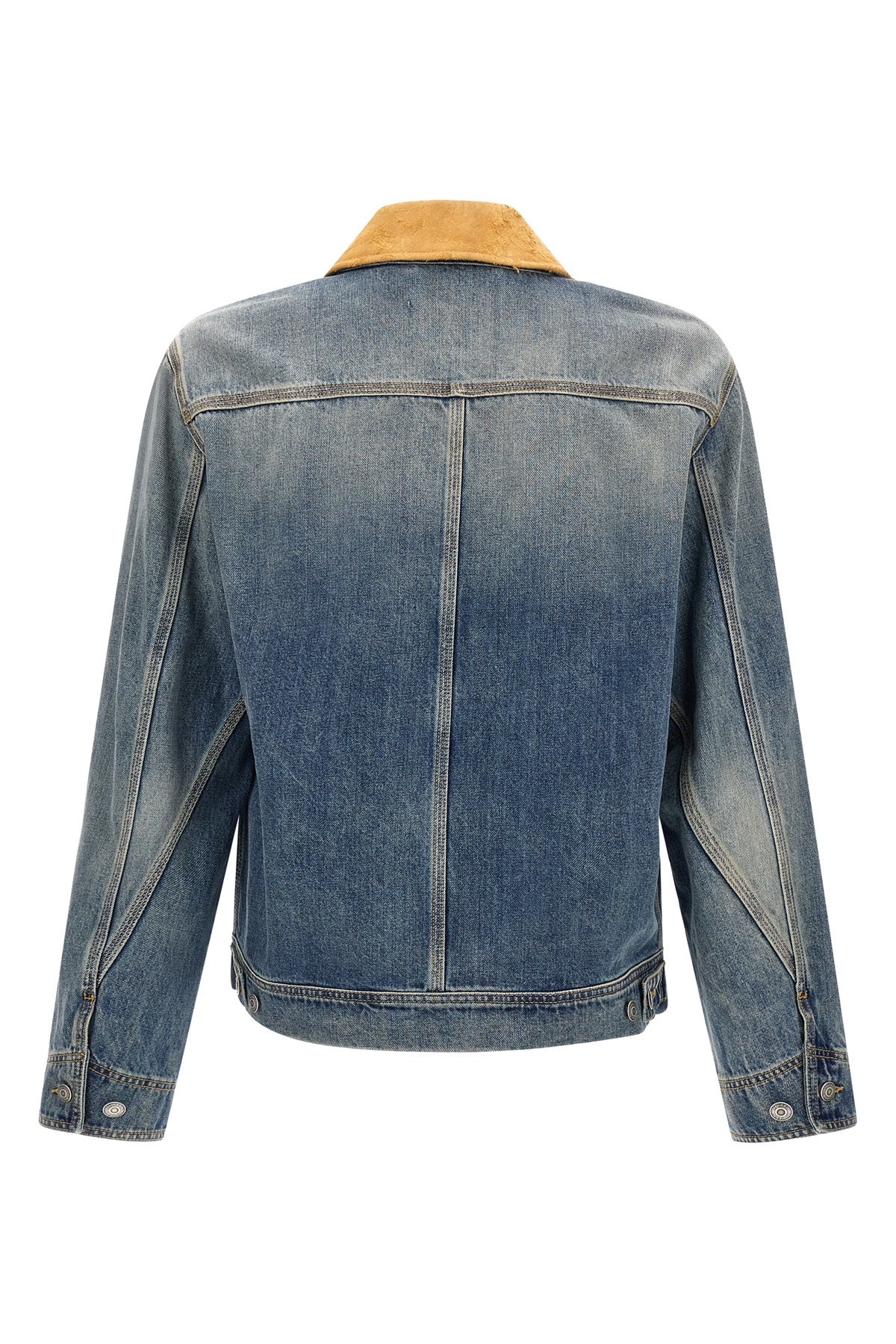 ALEXANDER MCQUEEN 48 stonewashed cotton denim jacket