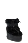 ltrack tube faux fur leather and faux fur ankle boots