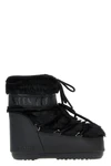 ltrack tube faux fur leather and faux fur ankle boots
