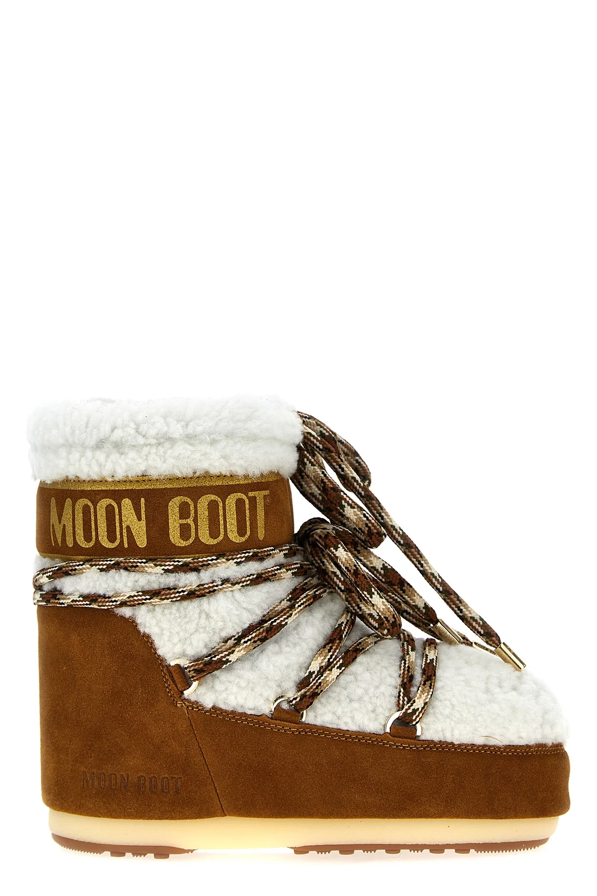 MOON BOOT 36-38 lab69 icon suede and shearling ankle boots